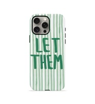 iPhone 15 Pro Vorian Çift Katmanlı Kılıf Let Them Green