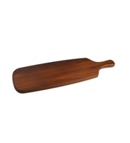Oval Kenarlı Saplı Tahta 20x80 cm (Kahverengi)