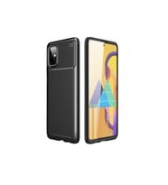 Çınarcık Dev Samsung Galaxy M51 Kılıf Focus Karbon Silikon - Lacivert