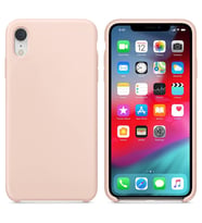 Apple iPhone XR Altı Açık Liquit Lansman Silikon Toz Pembe