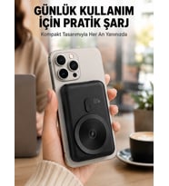 Magsafe Uyumlu Kablosuz Powerbank Taşınabilir Hızlı Şarj Yeni Nesil