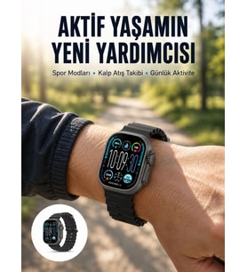 AMOLED Ultra Akıllı Saat 15 Gün Batarya Güçlü Ekran Yeni Nesil