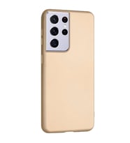 Samsung Galaxy S21 Ultra Premium Silikon Kılıf Gold