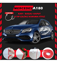 Mercedes A180 Oto Araç Kapı Koruma Fitili 5metre Parlak Kırmızı Renk