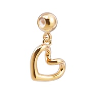 Chocli 18 Ayar Altın Kaplama Charm - Heart