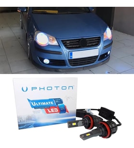 Vw Polo Mk4 Led Xenon Kısa Far Ampulü H7 Ultimate 9500 Lumens Yeni Seri Beyaz 2000-2010