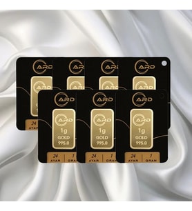 7 Adet 1 Gr 24 Ayar Ard Gram Altın