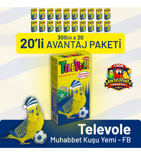 Televole Muhabbet Kuşu Yemi FB - 20 Adet