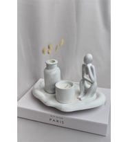 Bottiko Biblolu Vazolu Mum Dekoratif Beton Set