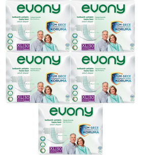 Evony Hasta Bezi Yetişkin Bel Bantlı Tekstil Yüzey Ekstra Büyük (XL) 150 Adet (5PK*30)