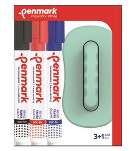 Penmark Tahta Kalemi Ve Silgi Seti 3 Renk