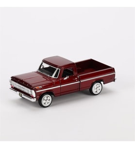 Motormax 1969 Ford F100 Pickup Diecast Model Araba Bordo