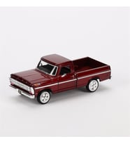 Motormax 1969 Ford F100 Pickup Diecast Model Araba Bordo