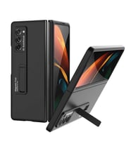 Galaxy Z Fold 2 Kılıf Zore Z-Stand Kılıf (Siyah)