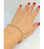 Sitrin Taşı 6mm Tasarım Bileklik (47148)