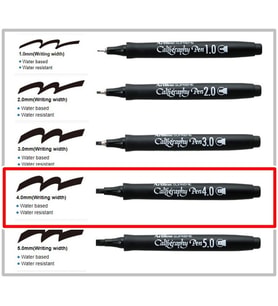 Artline Calligraphy Çizim Kalemi 4,0 Mavi Kesik Uç - 2 adet