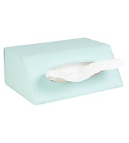 Peçetelik,Çek Al El ve Yüz Havlusu Kutu Mendil,Kağıt Mendil Muhafaza Kutusu,Vegan Deri,9*22*18 cm. Su Yeşili