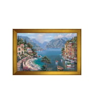 Manzara Temalı Kanvas Tablo 50 x 70 cm Gold Çerçeve