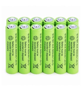 800 Mah 1.2v Aaa Ni-cd Şarj Edilebilir Pil 12 Adet