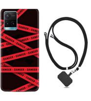 Vivo Y11S Y21S Y20 Y20S Y70 Kılıf Boyun Askılı Silikon Danger 1372