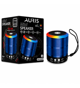 AURIS ARS-KLN190 RGB Işıklı Mini Bluetooth Hoparlör – TWS Destekli Taşınabilir Speaker