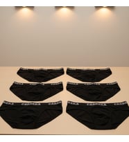 Erkek 6'lı Paket Siyah Renk Slip BB2795