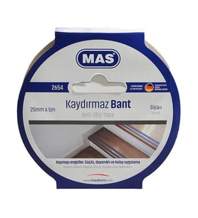 Mas Kaydırmaz Bant 25mm X 5m Siyah 2654
