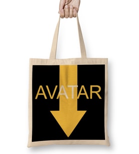 Avatar The Last Air Bender Sign Symbol Bez Çanta Uzun Saplı