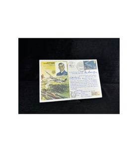 İngiltere Kraliyet Hava Kuvvetleri İlk Gün Zarfı FDC 1976 Royal Air Force Air Chief M arshall Islak