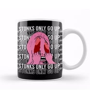 Stonks Only Go Up Kupa Bardak Porselen