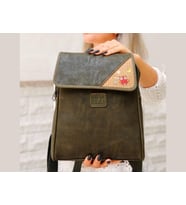Baykuş Figürlü Business Sırt Çantası Etnik Bohem Style - YESİL (Yeşil)