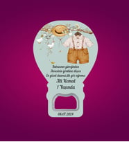 1 Yaşında Erkek Bebek Doğum Günü Organizasyon Baby Shower Hediyelik Balon Magnet