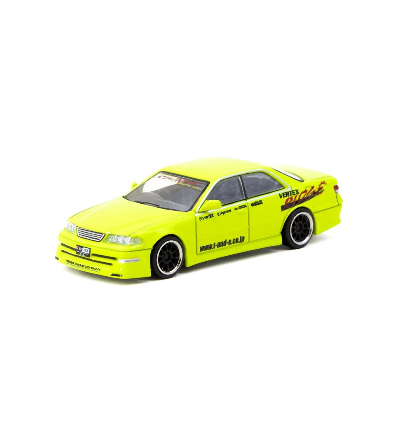 VERTEX Toyota JZX100 & HKS S15 ターマックワークス Tarmac Works 1/64 VERTEX Toyota Mark II JZX100 Light Green - Tokyo