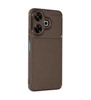Xiaomi Redmi 13 4g Kılıf Auto Focus Karbon Kapak - Kahverengi