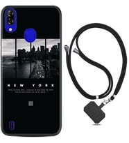 Reeder P13 Blue Plus Kılıf Desenli İpli Askılı New York 1612