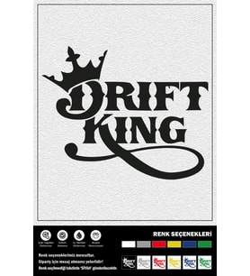 DRIFT KING STICKER 25 x 20 cm