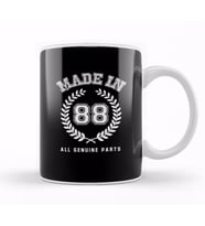 1988 Made In 88 All Genuine Parts Kupa Bardak Porselen