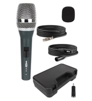 Hepa Merz RST-350 Profesyonel Dinamik Cardioid Kablolu EL Mikrofonu Kaliteli (Çanta ve Full Set)