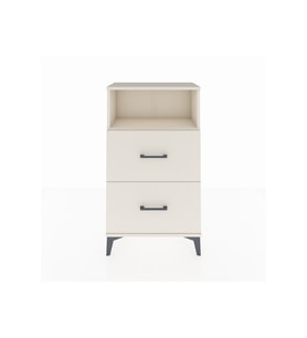 Arges Komodin Tek Raflı 2 Çekmeceli 60x30x106 Aytaşı-Aytaşı