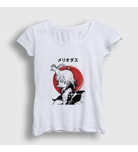 Presmono Kadın Beyaz Meliodas Anime The Seven Deadly Sins T-Shirt 317991tt