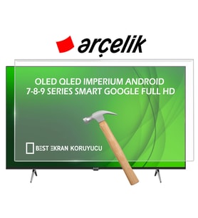 Arçelik 75" inç 190 Ekran LED OLED QLED IMPERIUM 7-8-9 SERIES Android 4K-8K Televizyon Tv Ekran Koruyucu