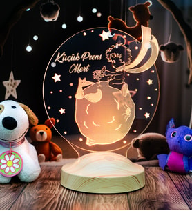 Küçük Prens Le Petit Prince Çocuk Hediyesi, Kişiye Özel Çocuklara Özel Hediye, Çocuk Odası Hediyesi Led Lamba