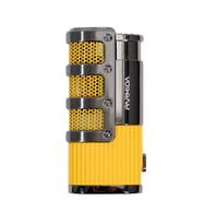 Parmida 3 Torch Pürmüz Sarı - Gunmetal Metal Puro Çakmağı - TR9209