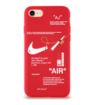 Apple iPhone 7 Uyumlu Lansman Kılıf Sneakers Tasarımlı Altı Kapalı İçi Kadife Kaplı Silikon Kapak (Şeffaf)