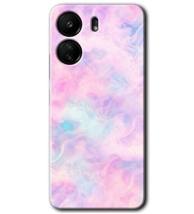 Xiaomi Redmi 13C Kılıf HD Desen Baskılı Kılıf - Pembe-Duman