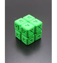 Creeper Figürlü Stres Fidget Küp – Minecraft Temalı Hediyelik (K.Yeşil)