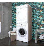Kenzlife çamaşır-kurutma makinesi dolabı evgeniya crd 180*70*60 banyo çift katlı kapaksız arkalıksız (Karışık)