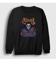 Presmono Unisex Siyah Goodbye Ghost Sweatshirt 51857tt