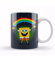 Spongebob Rainbow Süngerbob 01 Kupa Bardak Porselen