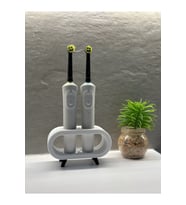 Pilli Ve Şarjlı Diş Fırçası Tutucu Stand Beyaz